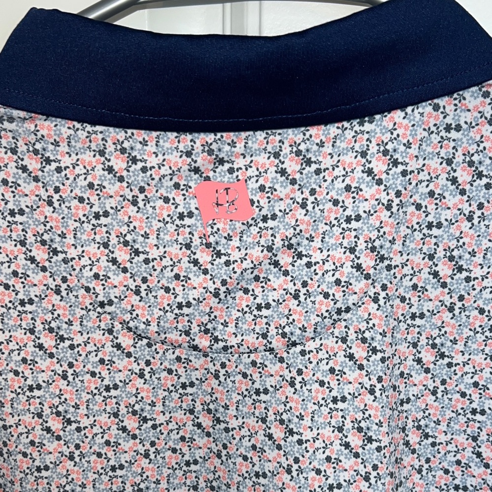 Hammer Back Floral Button Down Shirt -Navy and Pink Spring, Summer, Easter SZ XL - Picture 6 of 6